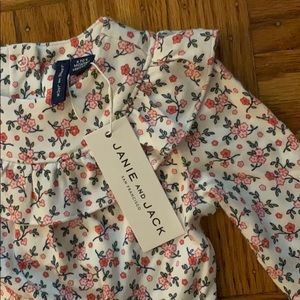Janie & Jack floral ruffle jumper